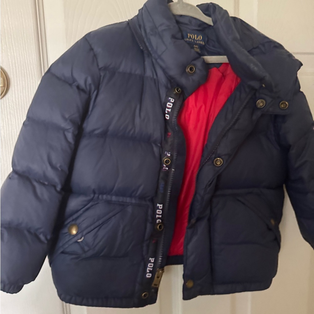 Polo by Ralph Lauren Blue and Red Puffer Jacket